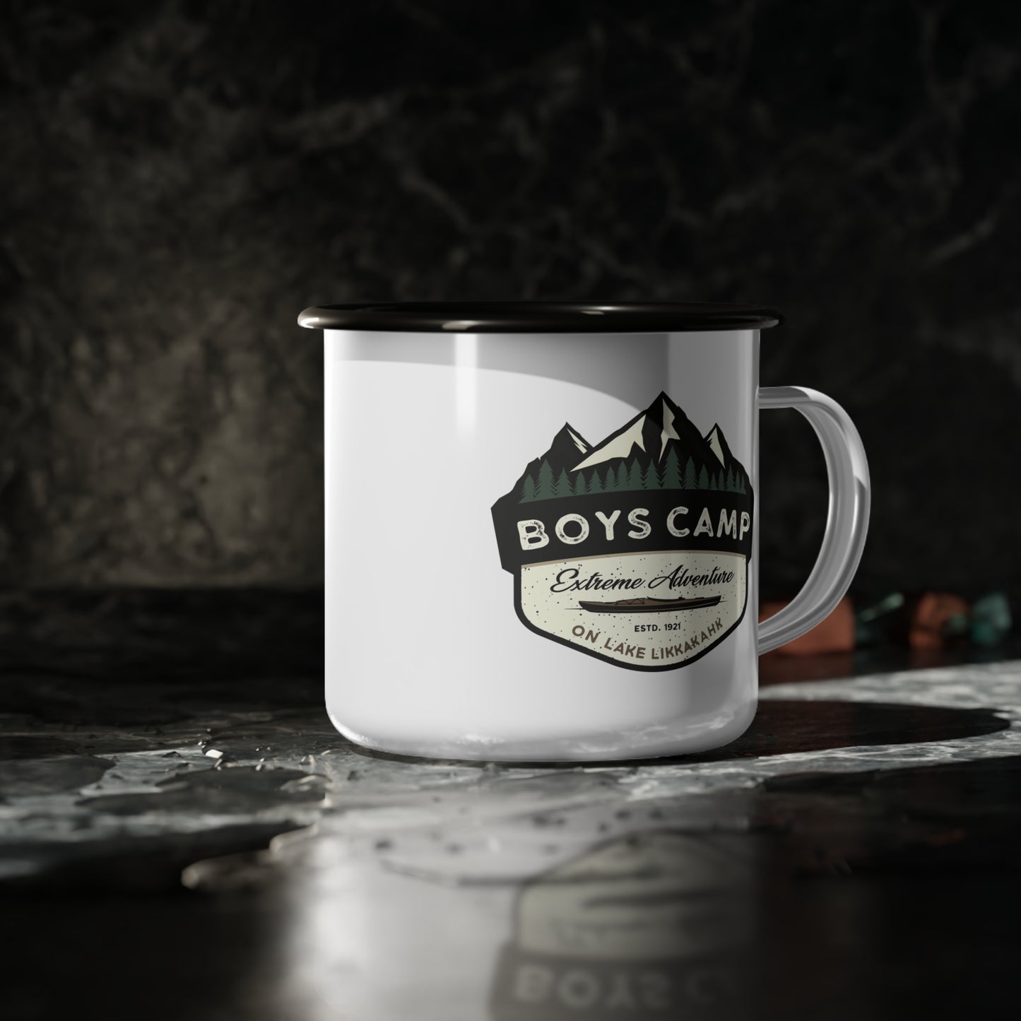 Extreme Adventures Kayak Badge | Enamel Camp Cup