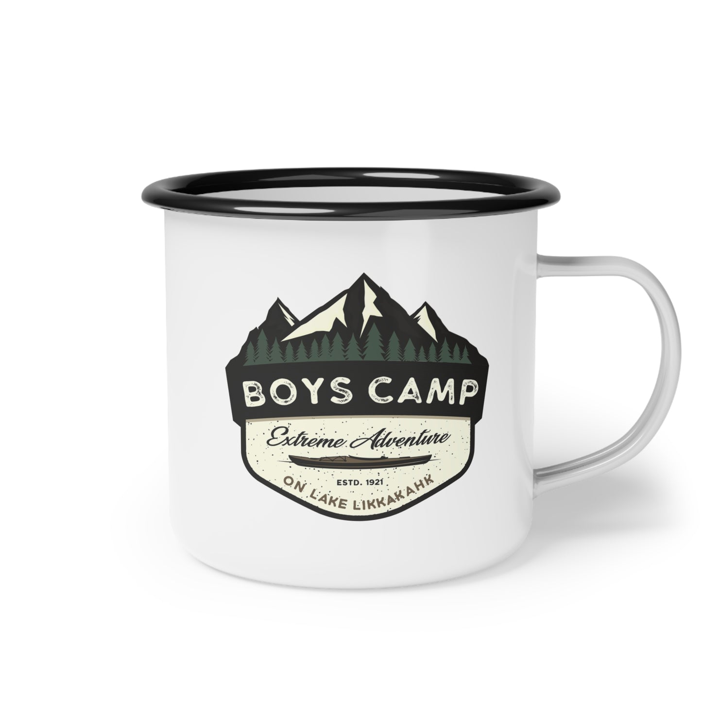 Extreme Adventures Kayak Badge | Enamel Camp Cup