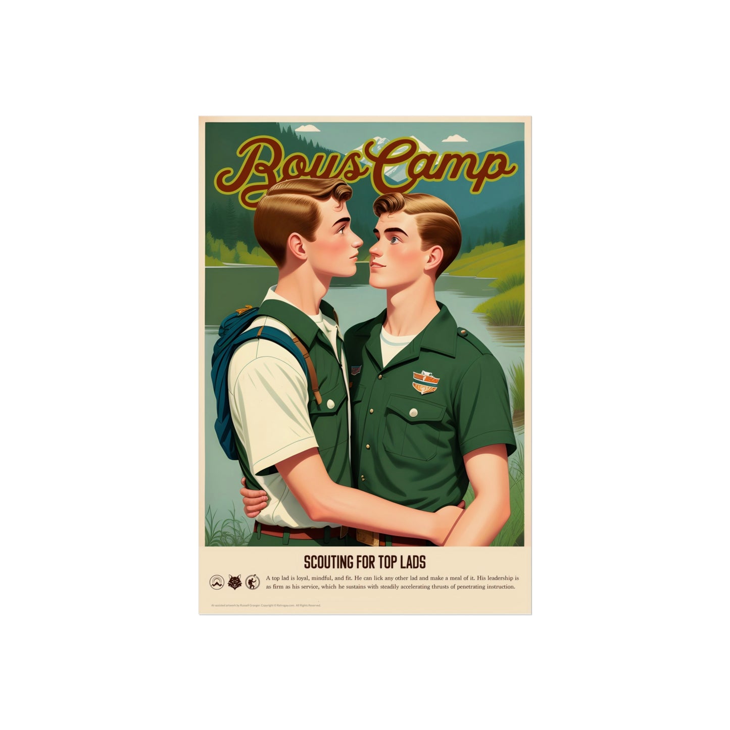 Boys Camp Vintage Recruiting Poster